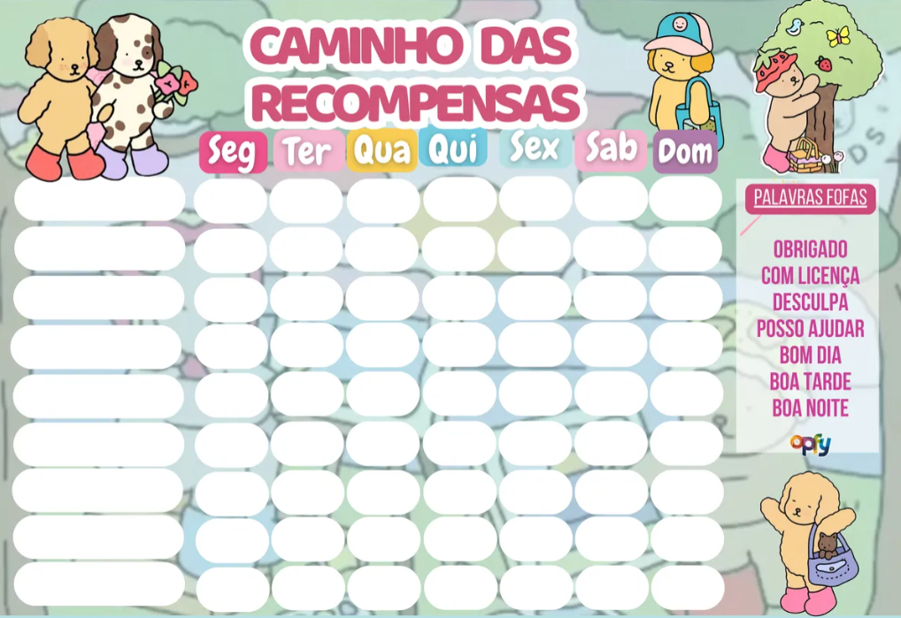 Quadro De Tarefas E Incentivo Infantil Bobbie Goods - Opfy