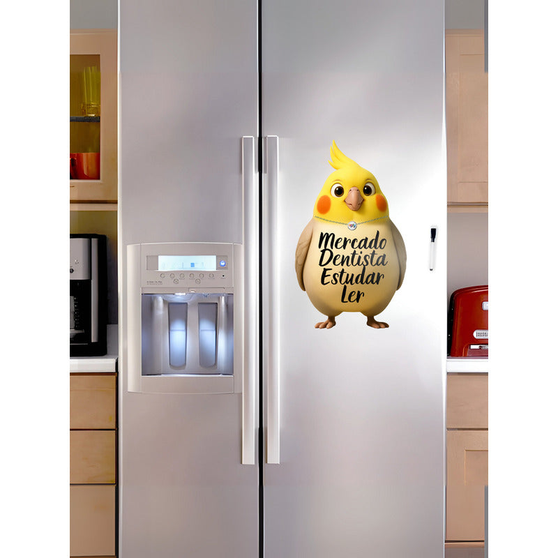 Ímã De Geladeira Calopsita Grande (40x28 Cm) - Lousa Magn.