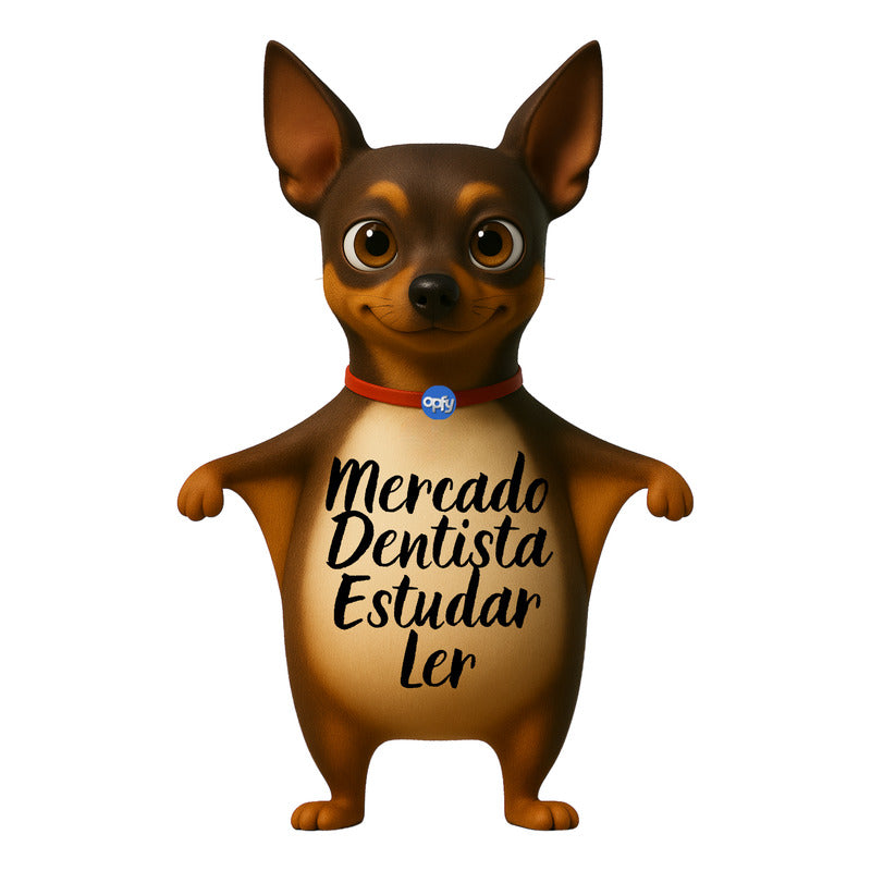 Ímã De Geladeira Pinscher Grande (40x28 Cm) - Lousa Magn.