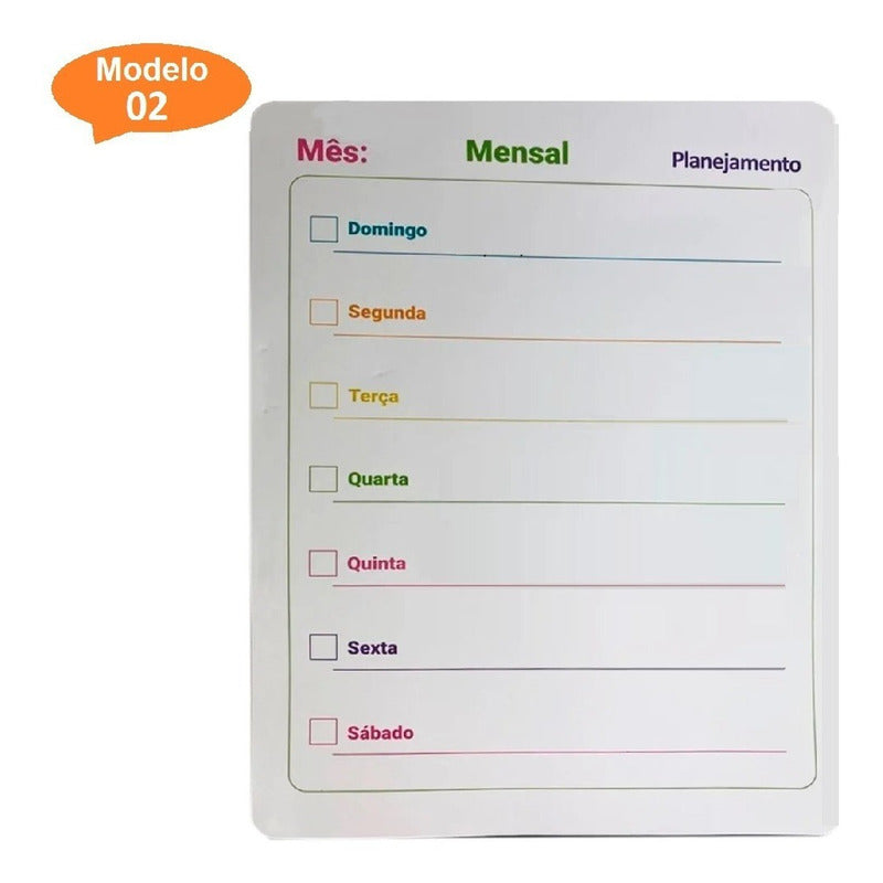 Ímã De Geladeira Porta Recados Planner Anotações Recados