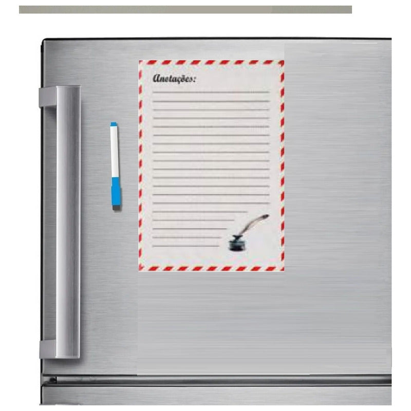 Ímã De Geladeira Porta Recados Planner Anotações Recados