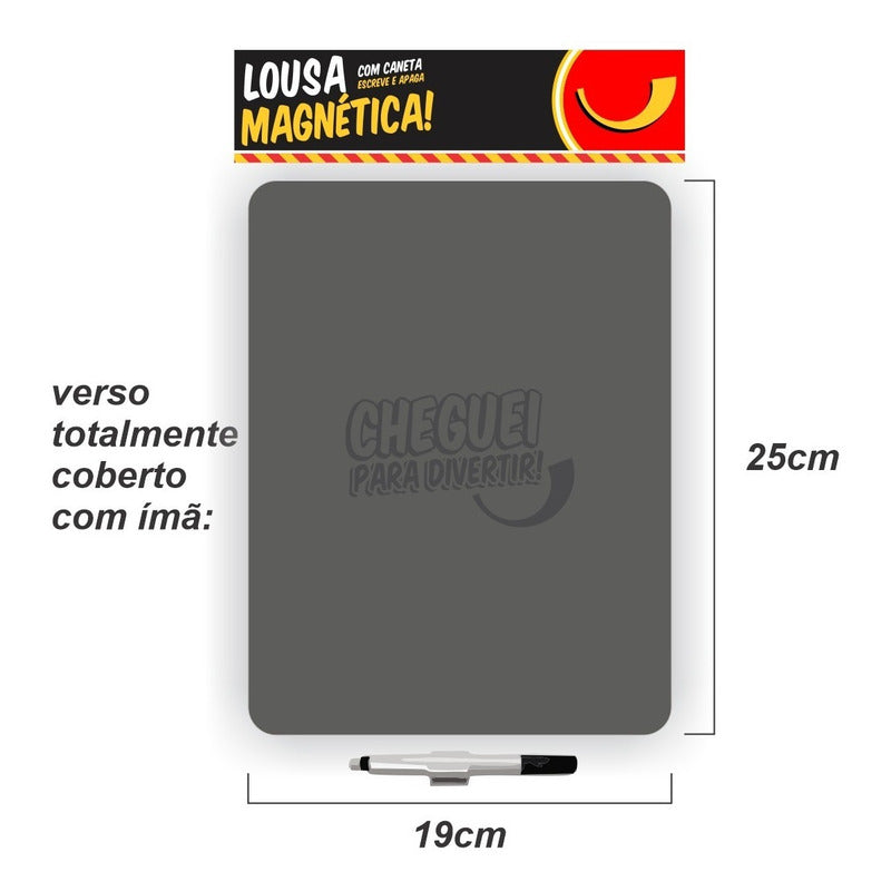 Lousa Magnética Imã De Geladeira Grande Porta Recados Calendário