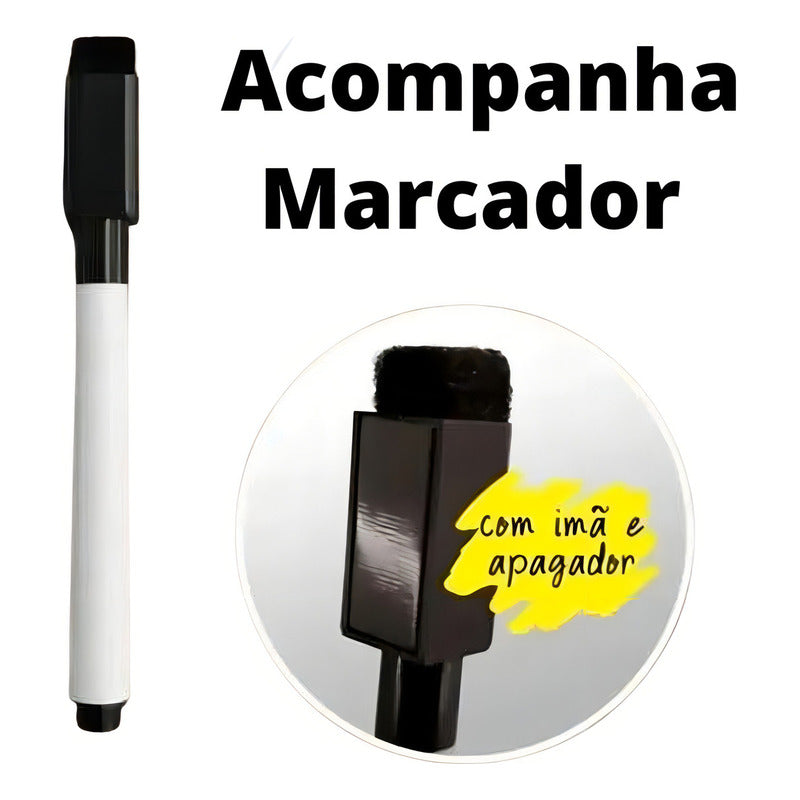 Ímã De Geladeira Pinguim Grande (40 X 28 Cm) - Lousa Magn. Cor Branco