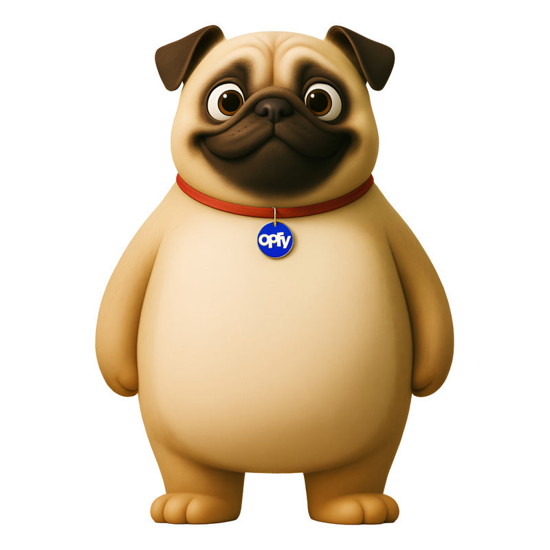 Ímã De Geladeira Pug Grande (40x28) - Lousa Magn.