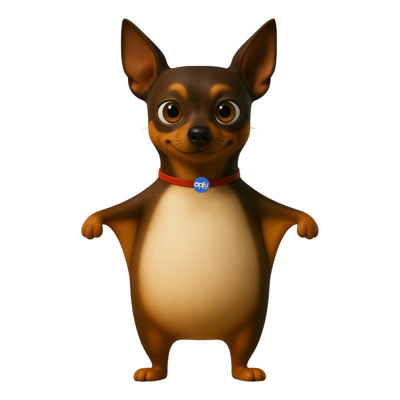 Ímã De Geladeira Pinscher Grande (40x28 Cm) - Lousa Magn.