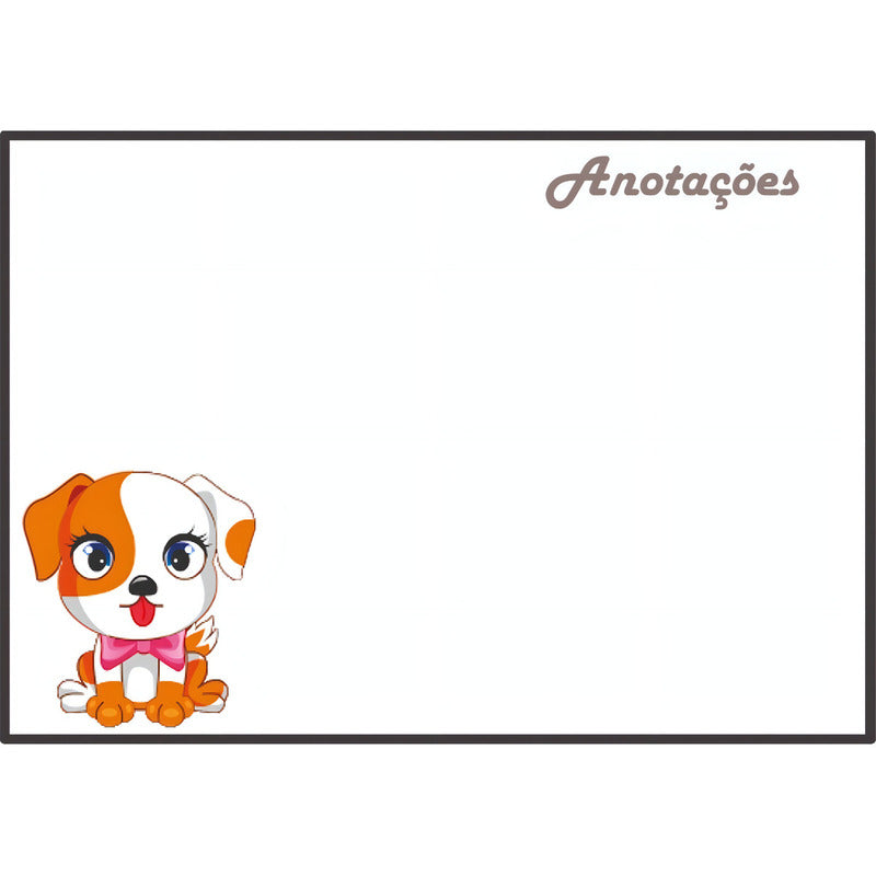 Lousa Magnética Geladeira A4 Pg01 Cor Branco Pinguim