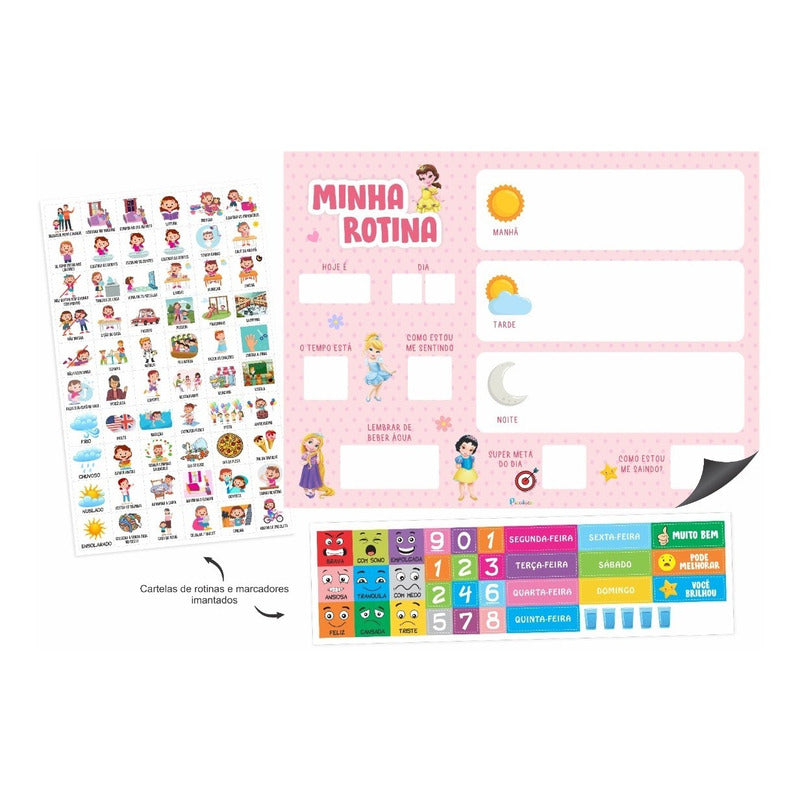 Quadro Educativo Infantil - Minha Rotina