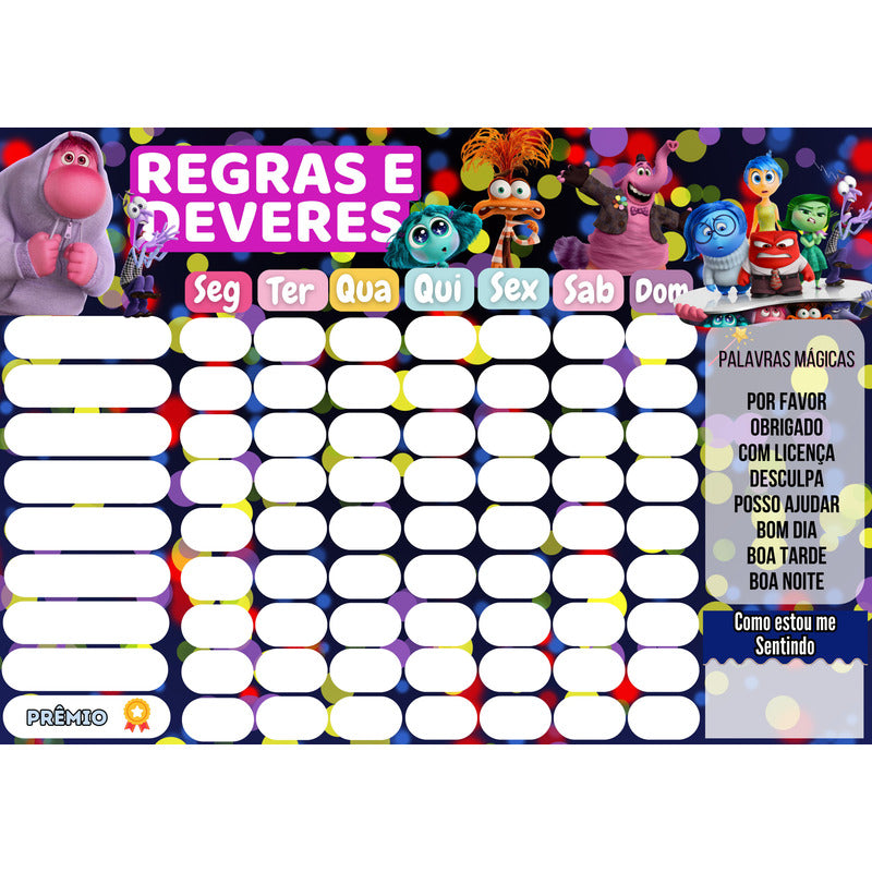Quadro De Incentivo Infantil Divertidamente