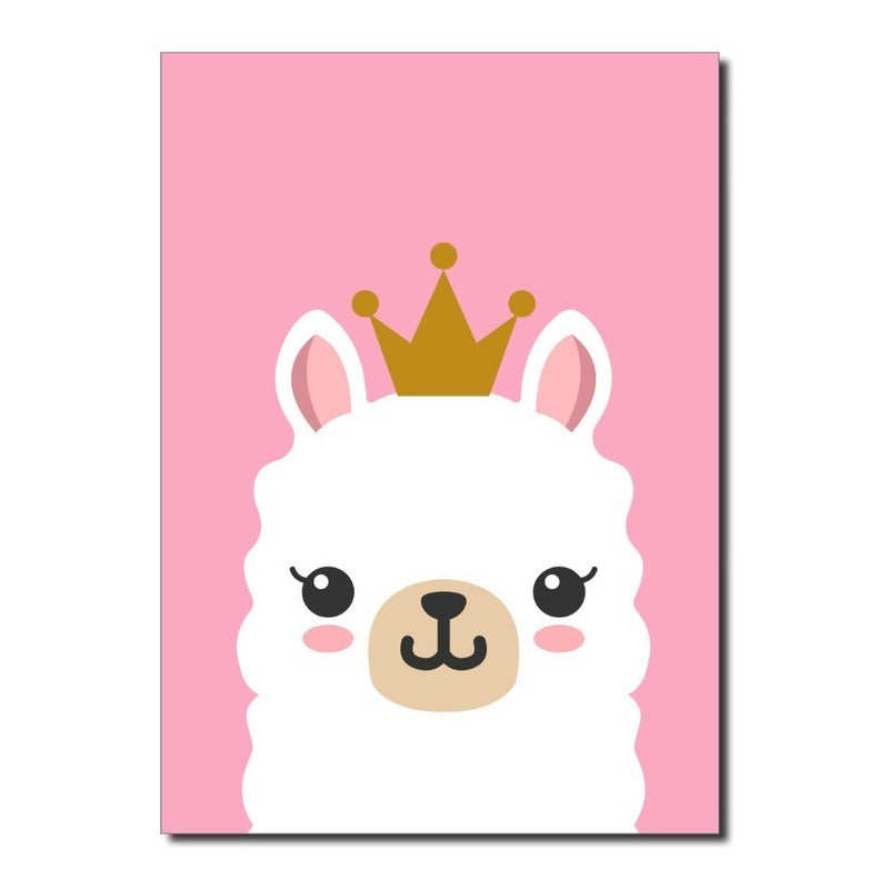 Quadrinhos Decorativos Quarto Do Bebê Animais Cores 6 Peças