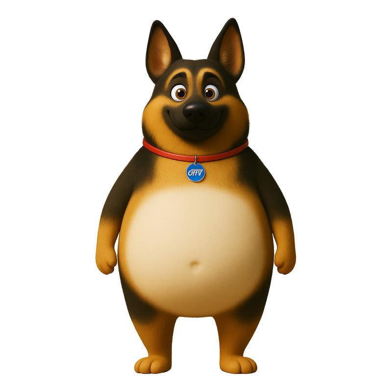 Ímã De Geladeira Pastor Alemão Grande (a3) - Lousa Magn.