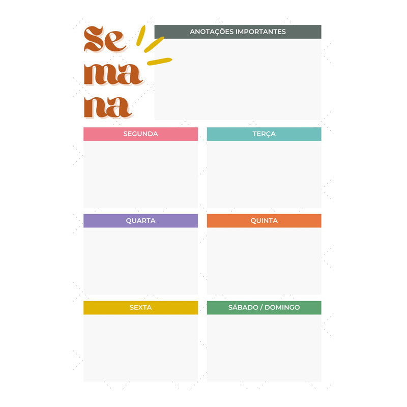 Ímã De Geladeira Porta Recados Anotações Planner Com Caneta