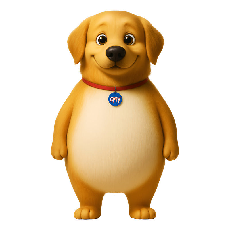 Ímã De Geladeira Golden Retriever Grande (a3) - Lousa Magn.