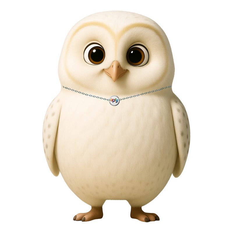 Ímã De Geladeira Coruja Branca Grande (a3) - Lousa Magn.