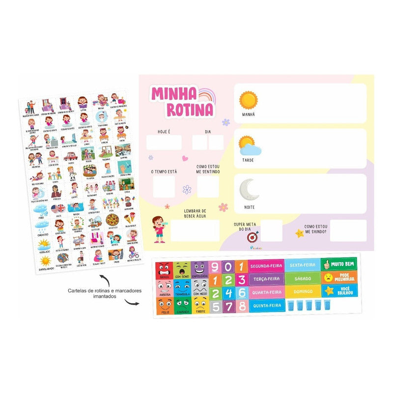 Quadro Educativo Infantil - Minha Rotina