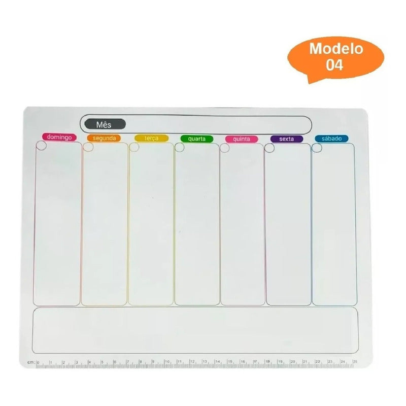 Ímã De Geladeira Porta Recados Planner Anotações Recados