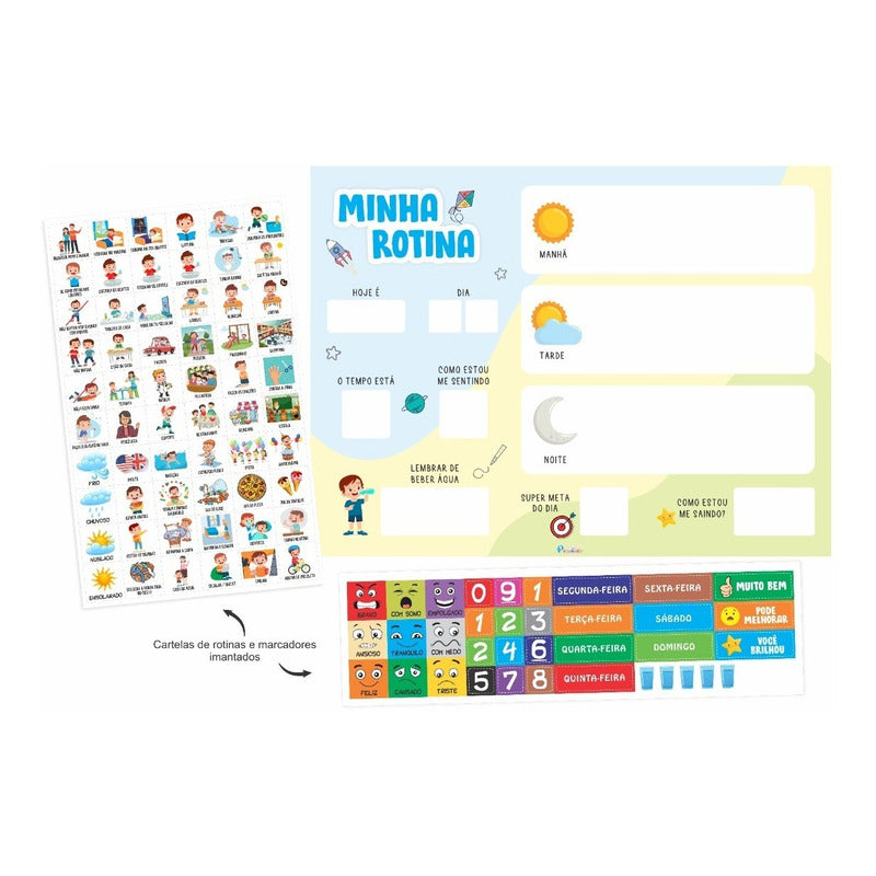 Quadro Educativo Infantil - Minha Rotina