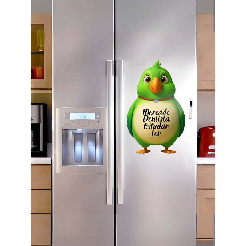 Ímã De Geladeira Papagaio Grande (40x28 Cm) - Lousa Magn.