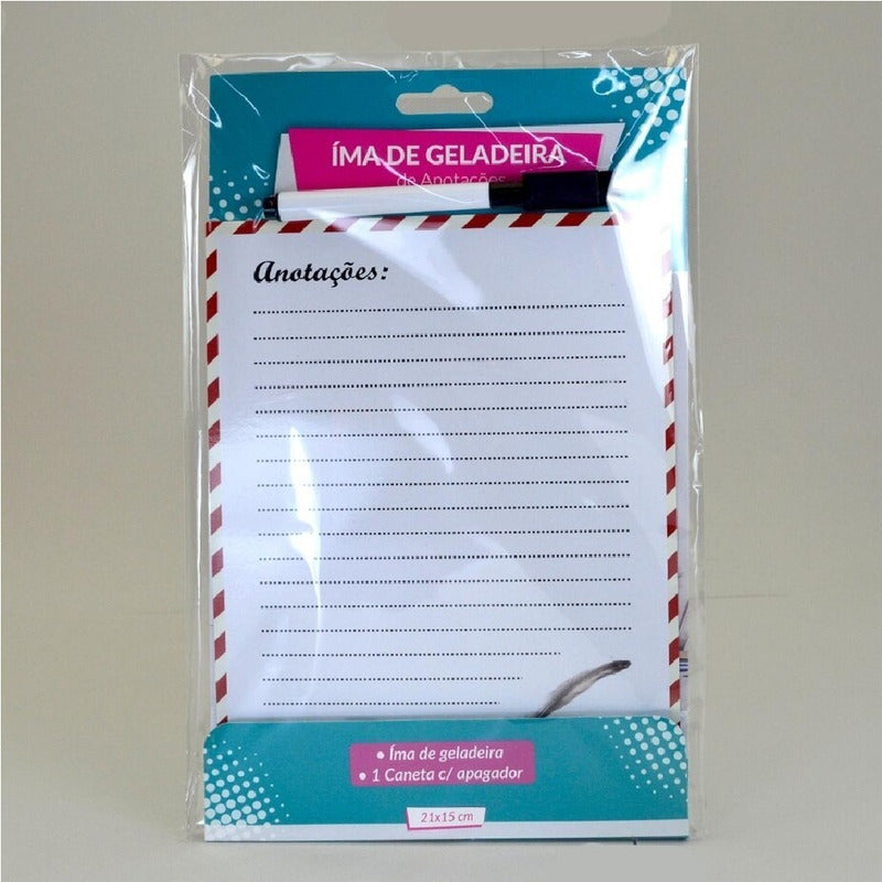 Ímã De Geladeira Porta Recados Planner Anotações Recados