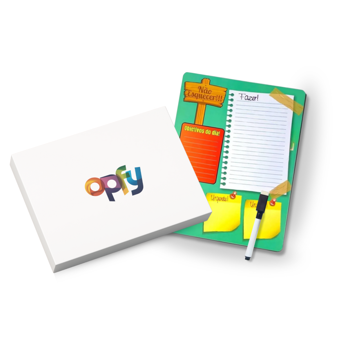 Ímã De Geladeira Porta Recados Planner Anotações Recados