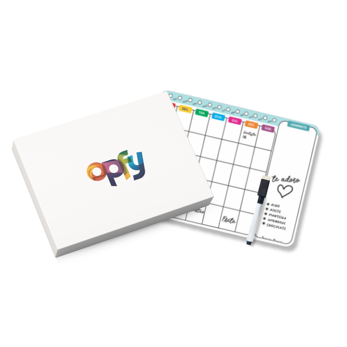 Lousa Magnética Imã De Geladeira Grande Porta Recados Calendário