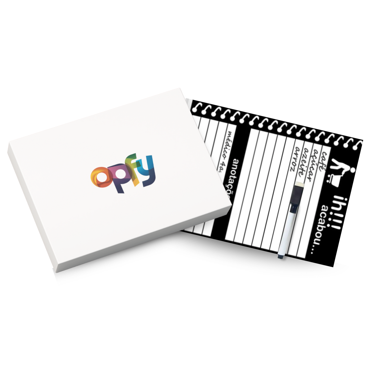 Ímã De Geladeira Planner Lista De Compras Mercado Recados