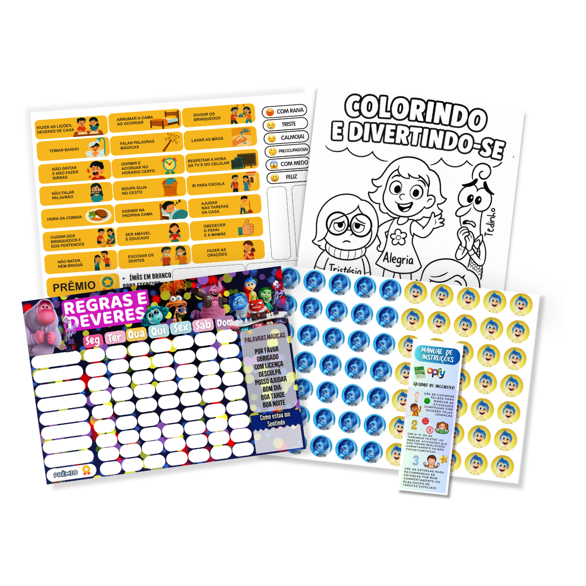 Quadro De Incentivo Infantil Divertidamente