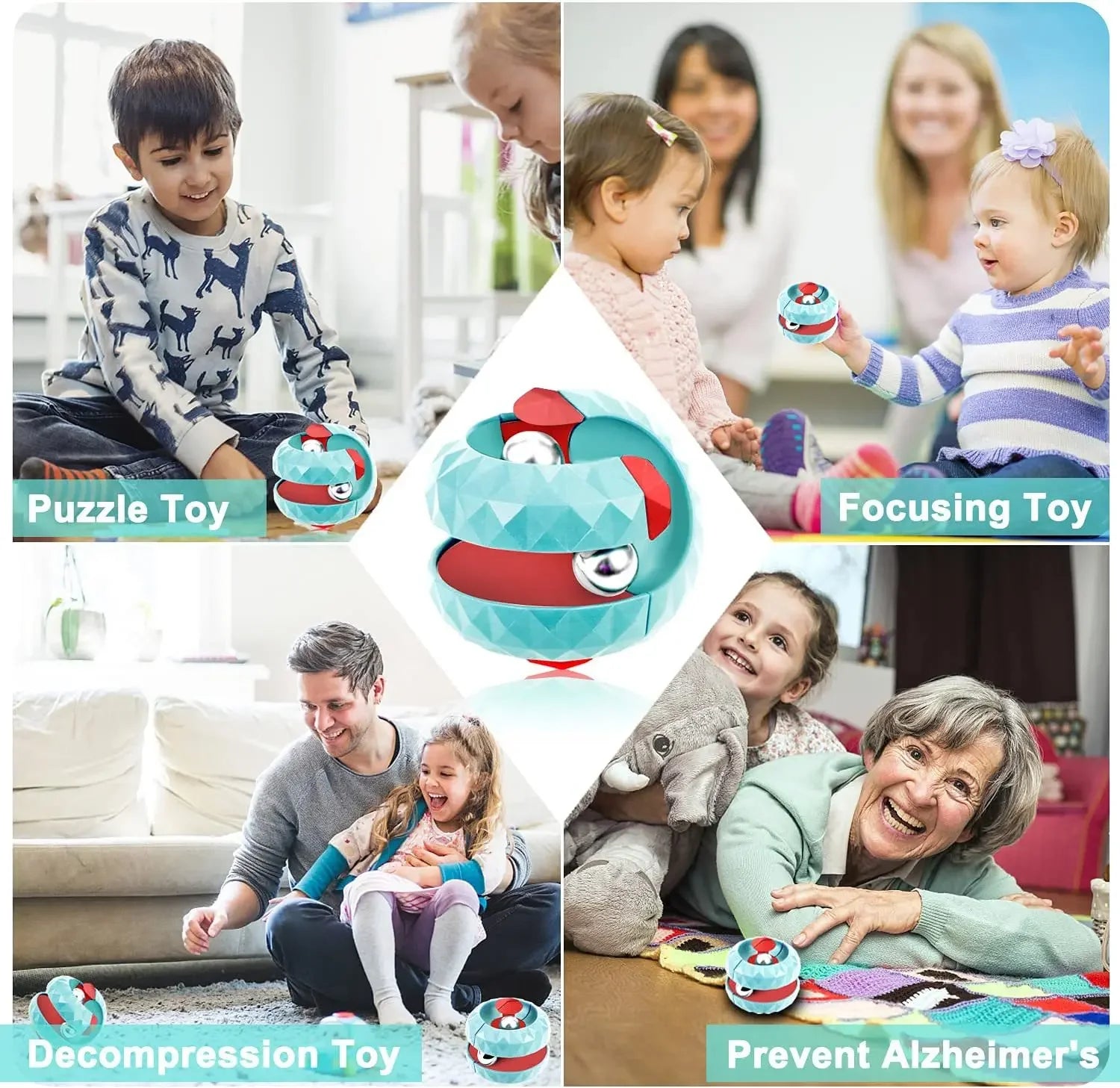 Esfera Sensorial OPFY: Alívio do Estresse e Foco com Rotação!