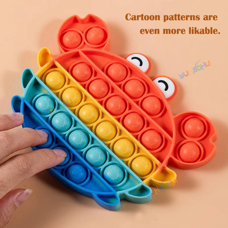 Pop It Formas Divertidas OPFY: Coruja, Dino ou Caranguejo para se Divertir!