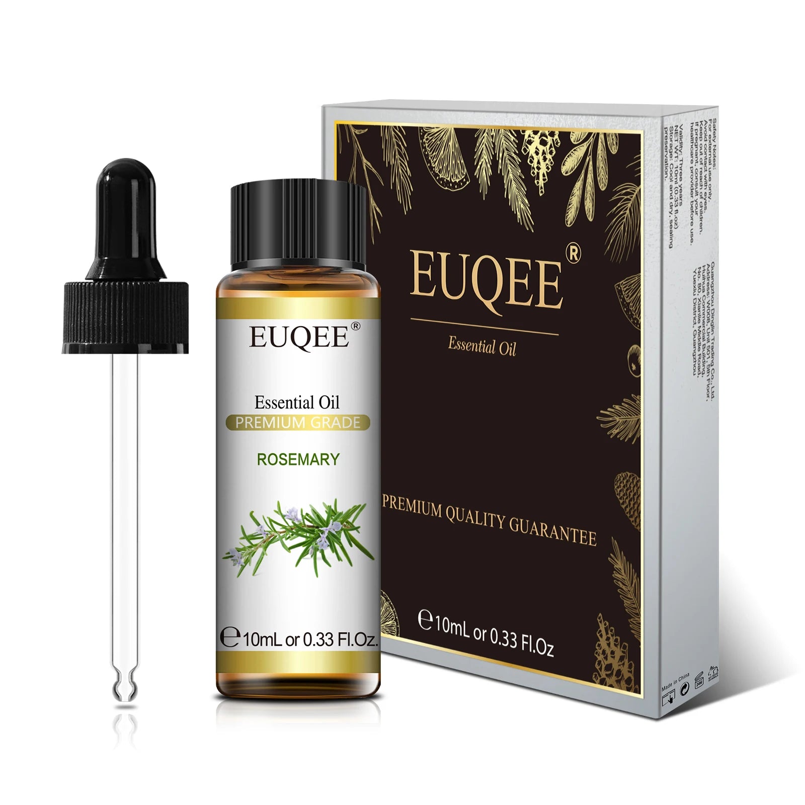 Óleo Essencial Natural EUQEE: Aromaterapia com Qualidade Premium 10ml!
