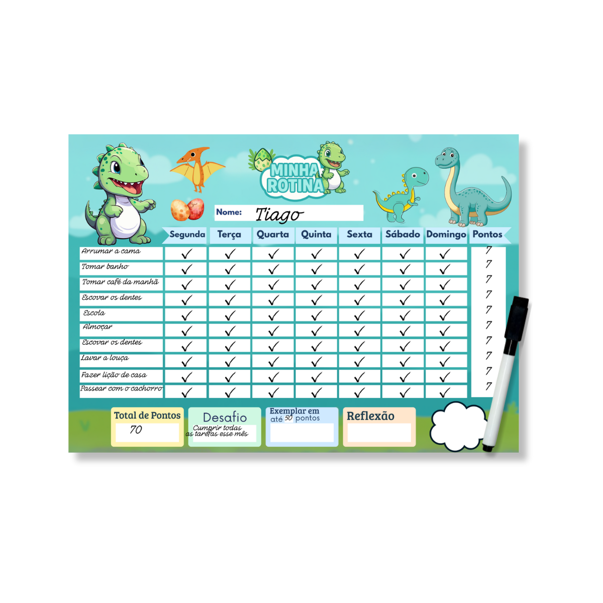 Quadro Do Incentivo Educativo Infantil Tema Dinossauro Opfy