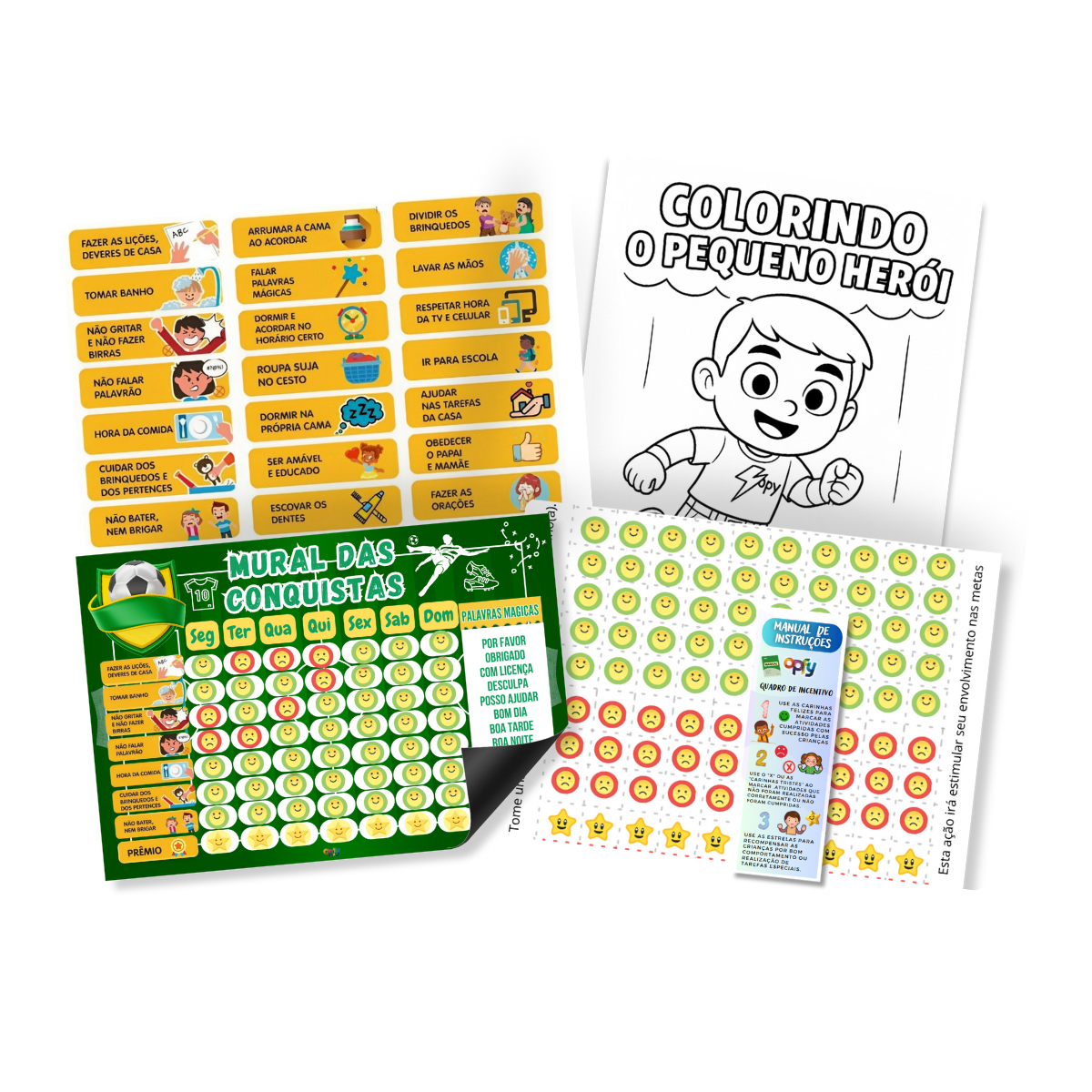 Quadro Rotina Infantil Tema Futebol De Parede