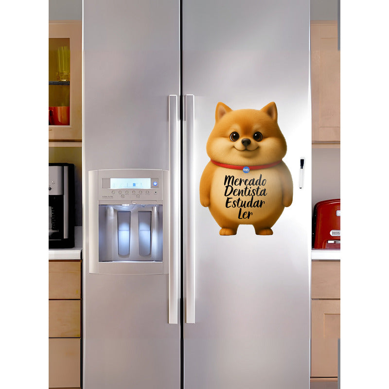 Ímã De Geladeira Lulu Da Pomerania Grande (a3) - Lousa Magn.