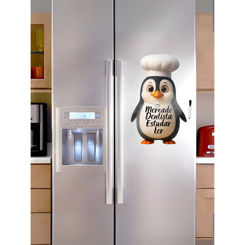 Ímã De Geladeira Pinguim Grande (40x28) - Lousa Magn.