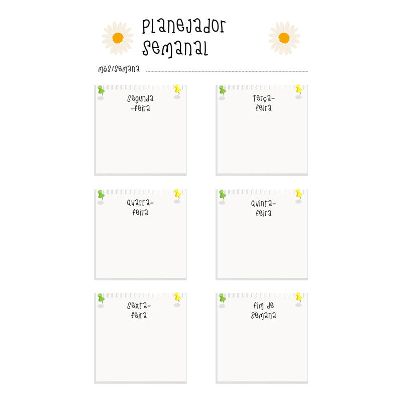 Ímã De Geladeira Porta Recados Anotações Planner Com Canetaa