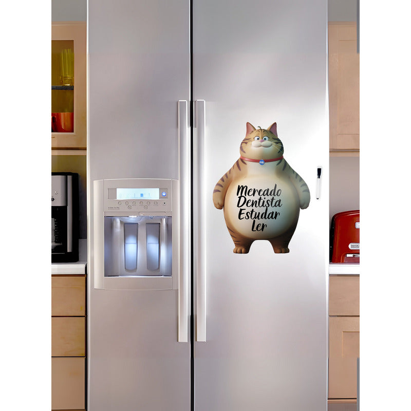 Ímã De Geladeira Gato Grande (28x40) - Lousa Magn.