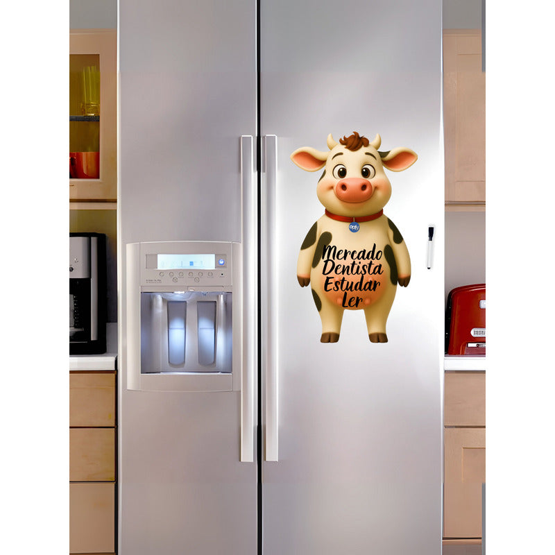 Ímã De Geladeira Vaca Grande (40 X 28 Cm) - Lousa Magn.