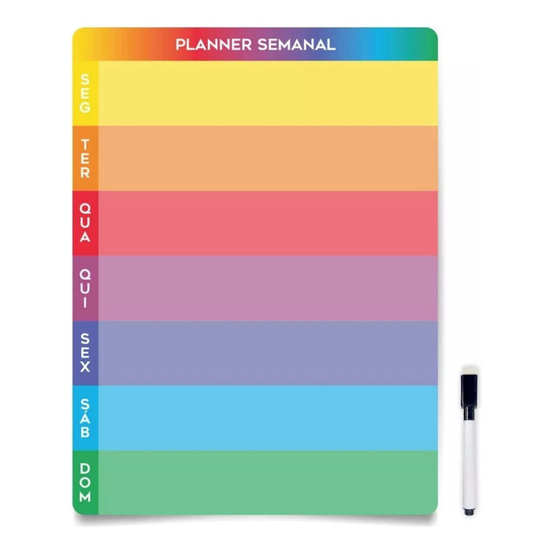 Quadro De Rotinas Diária E Agenda Semanal Colorida