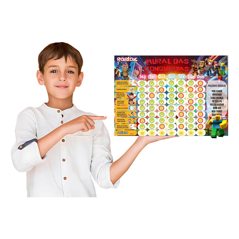 Quadro De Incentivo Infantil Roblox