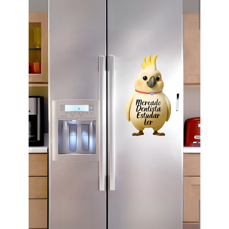 Ímã De Geladeira Calopsita Grande (40x28 Cm) - Lousa Magn.