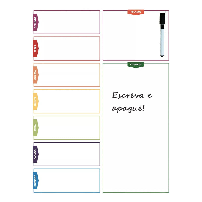 Quadro De Rotinas Diária E Agenda Semanal Anotações