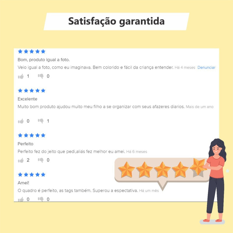 Quadro Educativo Infantil - Minha Rotina