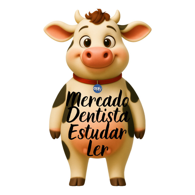 Ímã De Geladeira Vaca Grande (40 X 28 Cm) - Lousa Magn.