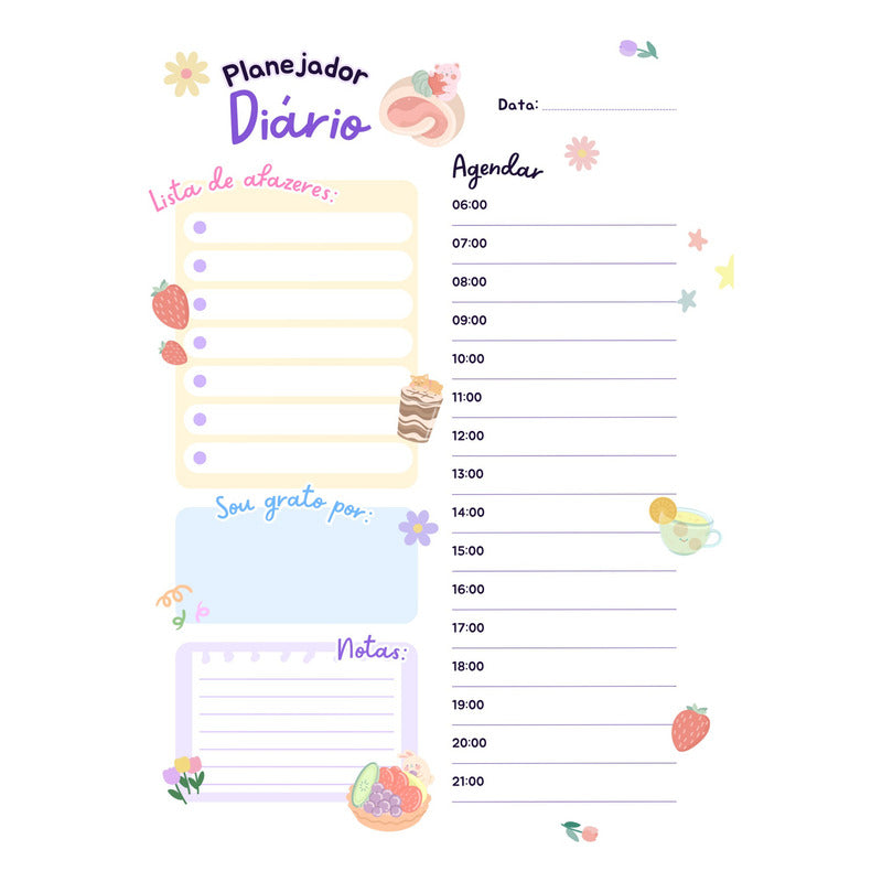 Ímã De Geladeira Porta Recados Anotações Planner Com Canetaa