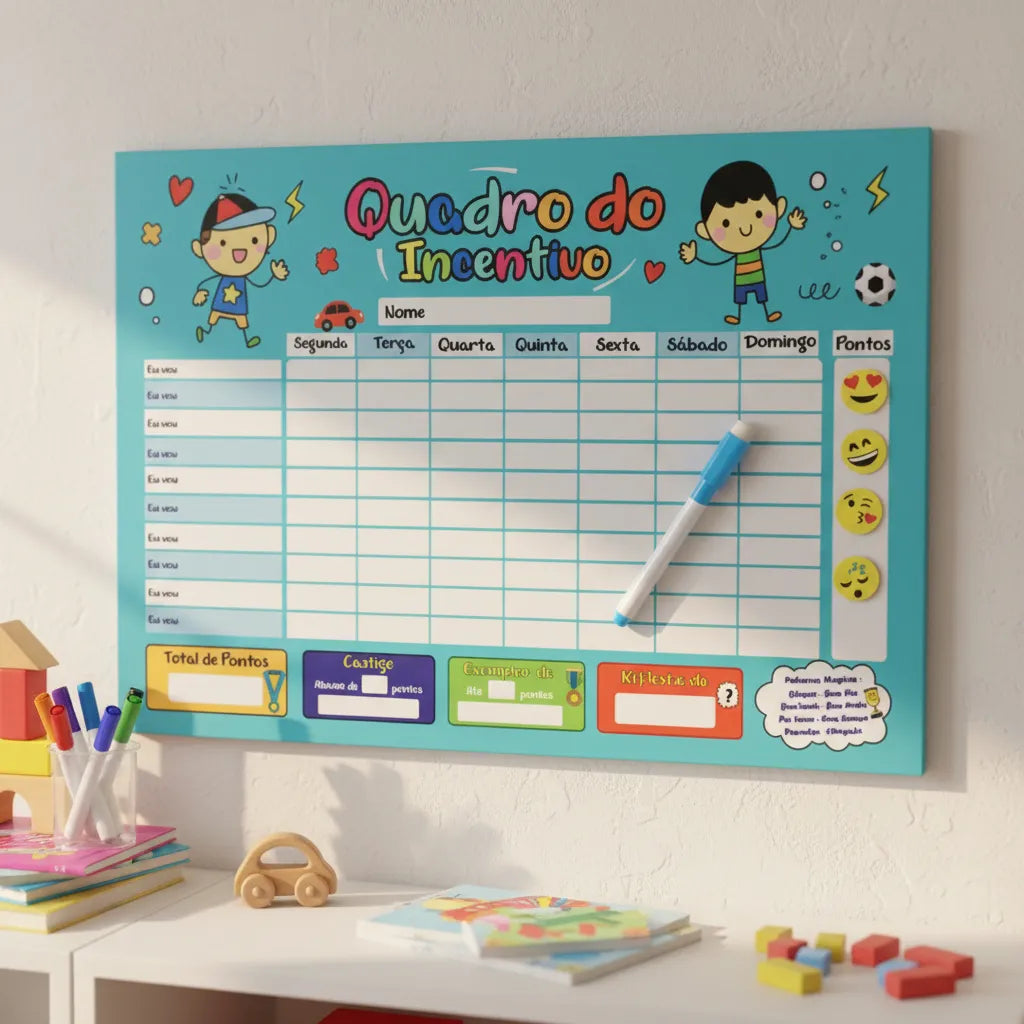 Quadro De Rotina Infantil Incentivo Quadro De Parede