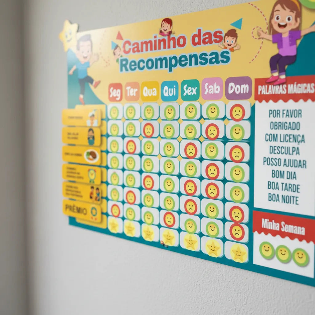 Quadro De Rotina Infantil Incentivo Quadro De Parede