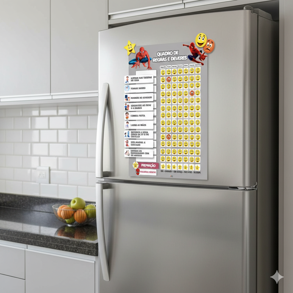 Quadro De Incentivo Infantil H. Aranha