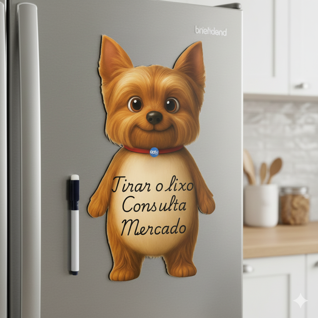 Ímã De Geladeira Yorkshire Grande (28x40) - Lousa Magn.