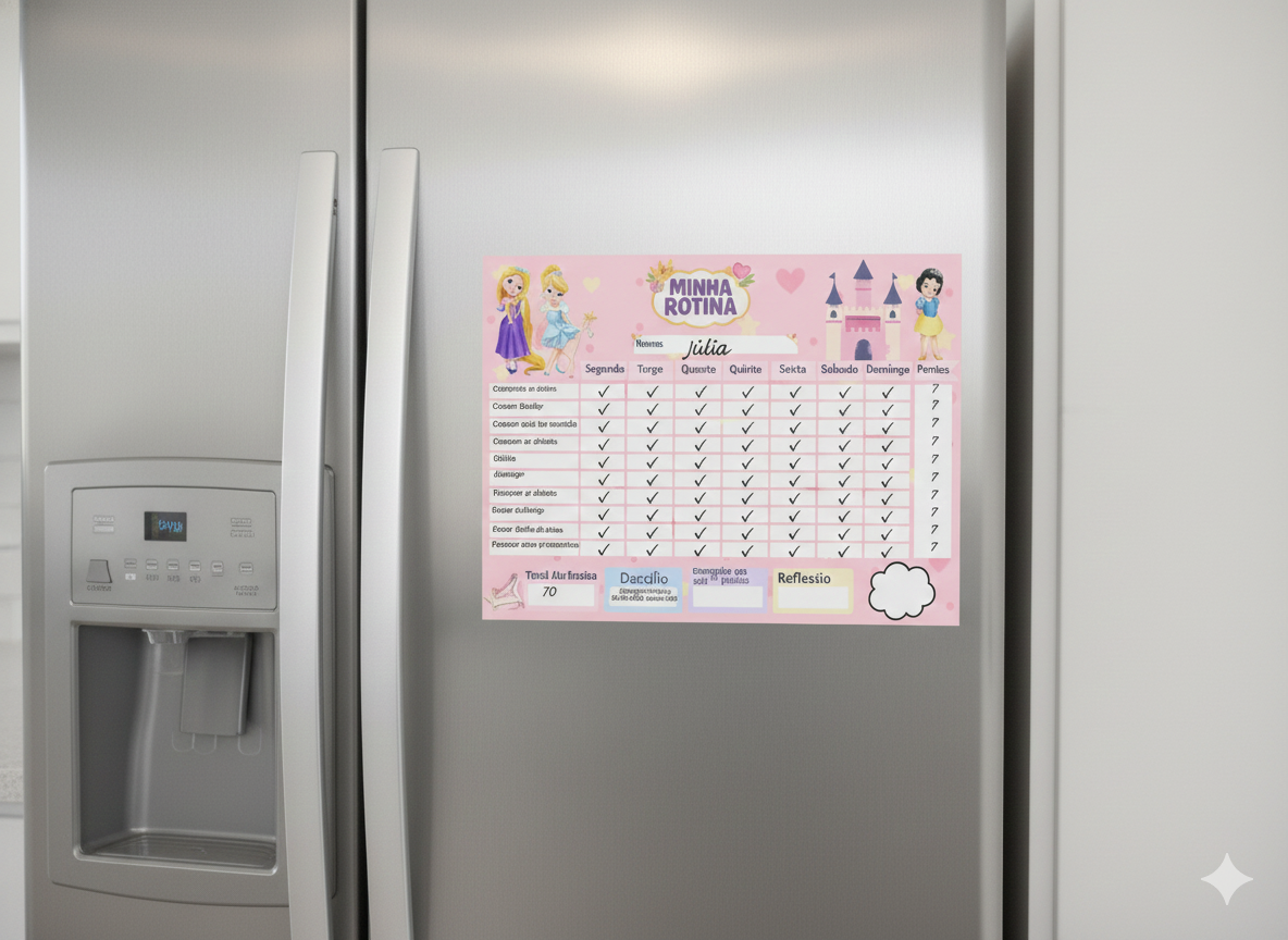 Quadro Do Incentivo Educativo Infantil Tema Princesas - Opfy