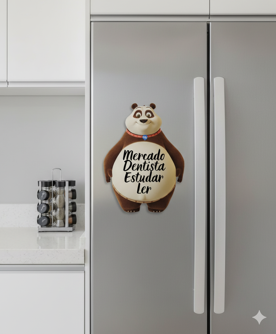 Ímã De Geladeira Panda Grande (40x28 Cm) - Lousa Magn.