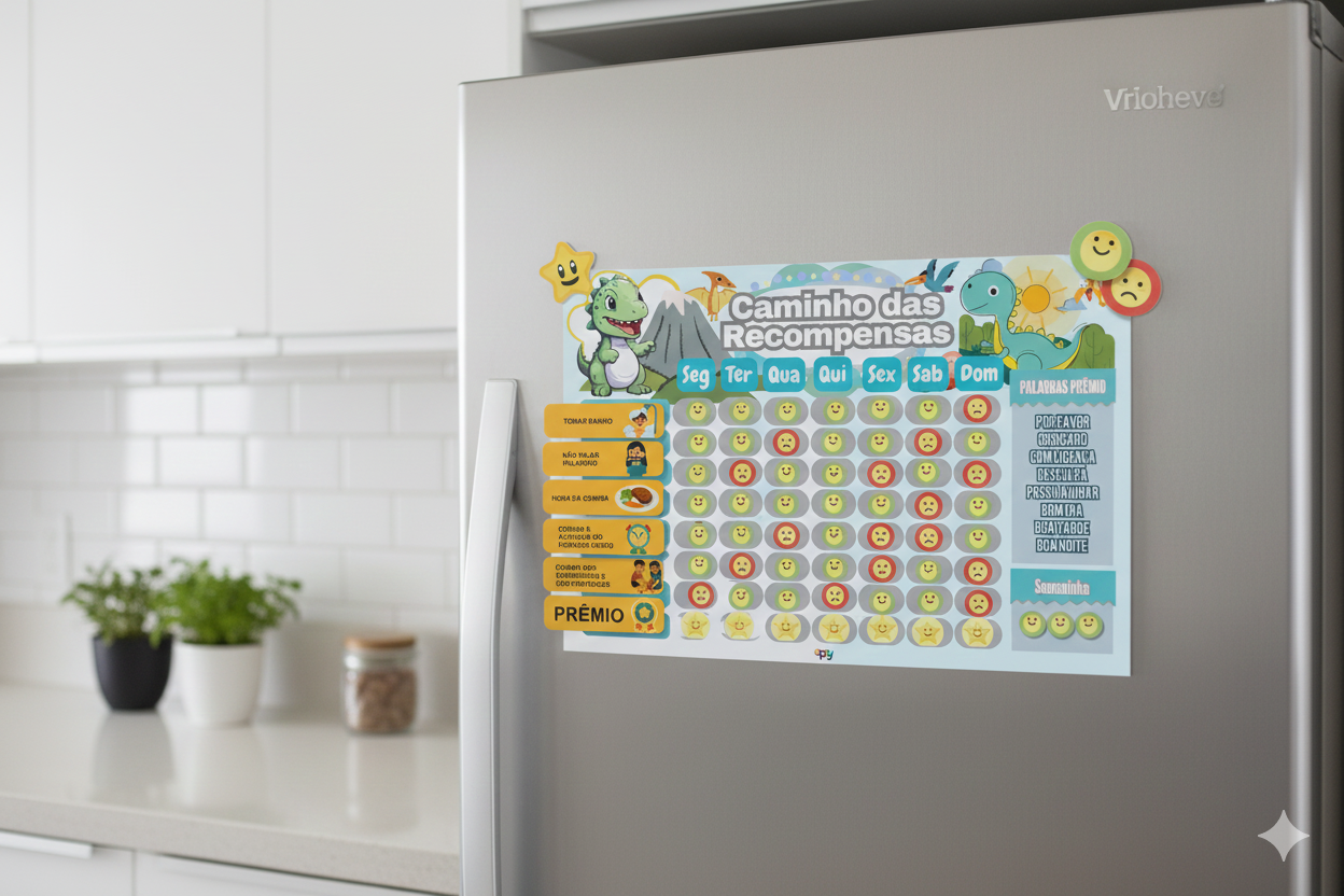 Quadro De Rotina Semanal Criança Regra Atividades Dinossauro